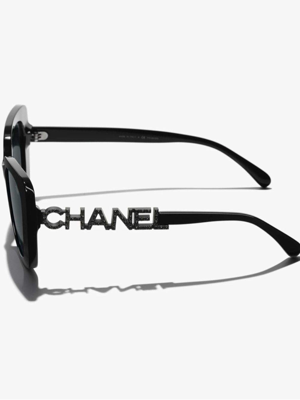 CHANEL Black Oversized Square Sunglasses with Branded Case - Picture 11 of 11